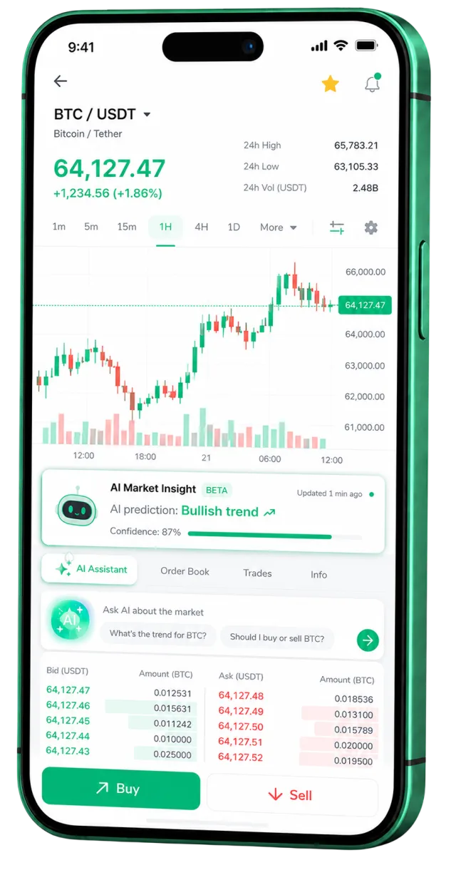 Iron Fundalis mobile trading app running on a smartphone